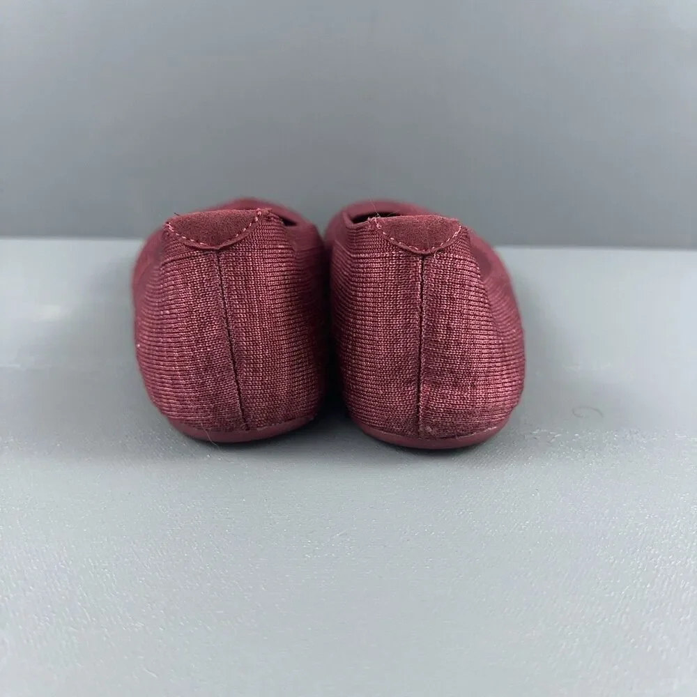 Xero Shoes Phoenix Knit Ballet Flats Tibetan Red Burgundy Womens Size 9 Barefoot